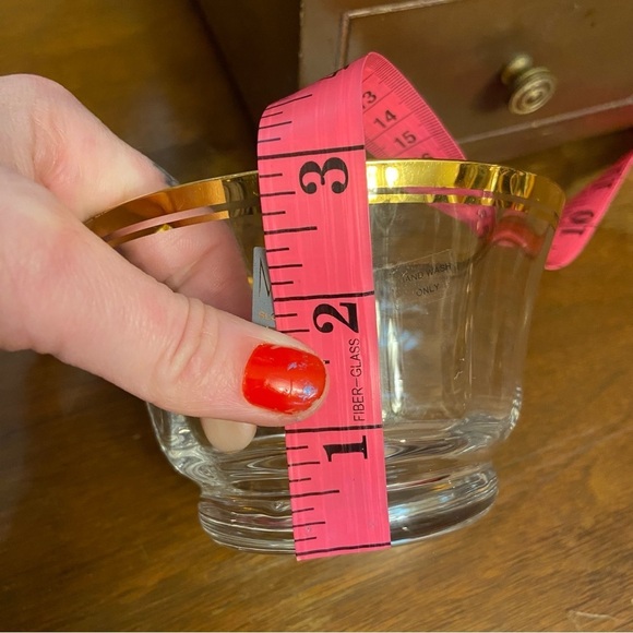 BNWOT Vintage Mikasa Jonestown‎ gold  rimmed crystal glass bowl - Picture 11 of 11